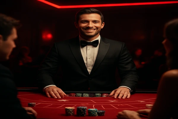 একজন পুরুষ অনলাইন গেমে জয়লাভের আনন্দ উদযাপন করছেন; চারপাশে গেমিং প্রতীকসমূহ ধীরে ধীরে ভেসে উঠছে